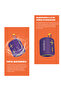 KI23KSV6 Bluetooth Speaker, Purple 10W IPX6 Water Resistant - 2