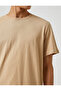 Basic T-Shirt Slim Fit Crew Neck Short Sleeve Cotton - 5