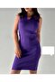 Shirt Collar Zero Sleeve Thick Ribbed Look Mini Size Standard Size Knitwear Dress
