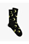 Socket Socks Moon Embroidered