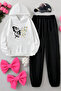 Daisy Butterfly Printed Children's Comfortable Tracksuit Set