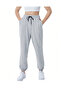 Gray Wide Cut Jogger Leg Sweatpants - 3