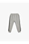 Jogger Sweatpants Tie Waist Stripe Detailed - 2