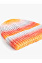 Elastic Knitted Beret with Folded Edges - 3