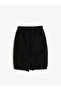 Basic Skirt Tie Waist Slit Detail - 2