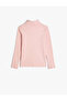 Basic Turtleneck T-Shirt Long Sleeve Ribbed - 2