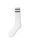 Men's Towel Sole Striped Socks White/Gray