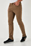 Stretch Cotton Regular Fit Normal Waist Straight Leg Trousers Men's Pants 674002 - 5