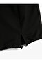 Basic Skirt Tie Waist Slit Detail - 4