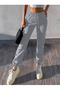 Gray Wide Cut Jogger Leg Sweatpants - 3