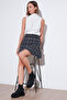 Checkered Flounce Mini Winter Skirt Skirt 611Et00176W4 - 2