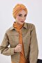 Winter Bonnet with Front Belt Detail,B-68Rb,Orange - 2