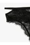 Lace Hipster Panties High Waist with Metal Accessories - 8