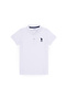 Boys White Basic Polo Collar T-Shirt 50262958-VR013