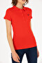 Women's Red Basic Polo Neck T-Shirt 50262675-Vr030 - 6