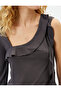 Ruffled Sleeveless Blouse Asymmetrical Cut Round Neck - 5