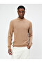 Half Turtleneck Sweater Knitwear Textured Slim Fit Long Sleeve - 3