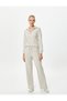 Pajama Top Polo Neck Soft Textured Long Sleeve - 2