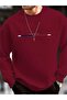Men's Crew Neck Oversize Printed Sweatshirt