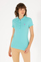 Women's Mint Basic Polo Neck T-Shirt 50262675 -Vr090