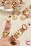 Set of 20 Special Design Gift Soft Baby Girl Rubber Buckles - Durable Children's Elastic Hair Clip - 2