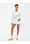 Crop Knitwear T-Shirt Long Sleeve Openwork Crew Neck - 2