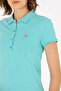 Women's Mint Basic Polo Neck T-Shirt 50262675 -Vr090 - 7