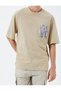 Crew Neck T-Shirt Pocket Detailed Camouflage Printed Short Sleeve - 5