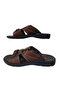 Men's Brown Orthopedic Sole Daily Slippers Zleyy201-33 - 5