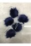 Pompom 4 Cm 5 Piece Set Navy Blue - 2