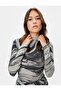 X Selected by Şahika Ercümen - Abstract Patterned Long Sleeve Blouse - 3