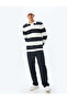 Polo Collar Sweatshirt with Printed Button Detail, Cotton Blend - 2
