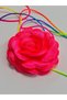 Necklace/choker Necklace/laced Satin Rose Necklace (NEON PINK) - 4