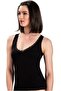 617 V-Neck Wide Straps Lace-Up Single Tank Top - 2
