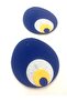 Evil Eye Bead Felt Ornament Set of 3 - 4