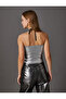 Crop Strapless Top Metallic - Handmade Collection - 5
