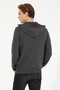 Men's Anthracite Melange Hooded Knit Sweater 50257858-Vr081 - 5