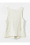 Stone Color V-Neck Women's Textured Blouse First You Value - 2