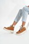205-012 Tan Orthopedic Genuine Leather Women's Sandals - 5
