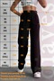 Gray Belted Palazzo Linen Pants High Waist - 4