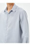 Basic Shirt Classic Collar Minimal Patterned Buttoned Non Iron - 5