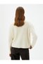 Crew Neck Long Sleeve Knit Sweater - 4