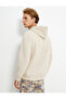 Hooded Sweatshirt Embroidered Detailed Long Sleeve Hoodie - 4