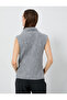Knitted Sweater Polo Neck with Side Slit Detail - 4
