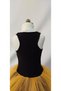 Girl's Black Silver/Gold Ballerina Printed Tulle and Stone Detailed Tutu Dress - 3