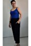 Black Elastic Waist Capri Size Knitted Travel Bottom - 4