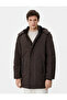 Anorak Coat Hooded Pocket Detailed Zippered - 3