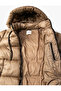 Puffer Jacket with Hooded Zipper Pocket Detail - 7