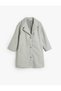Long Coat Button Closure with Pocket Detail