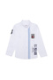 Boy's White Long Sleeve Shirt 50255306 -Vr013